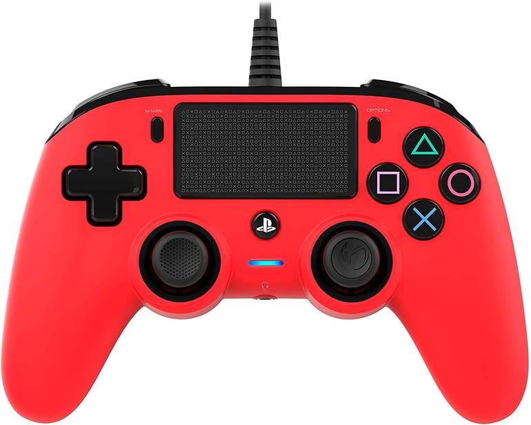 Nacon Wired Compact Controller - PS4 Red