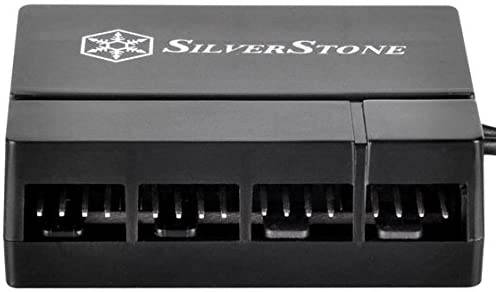 Silver Stone PWM Fan Hub System Cables, Black (CPF04)