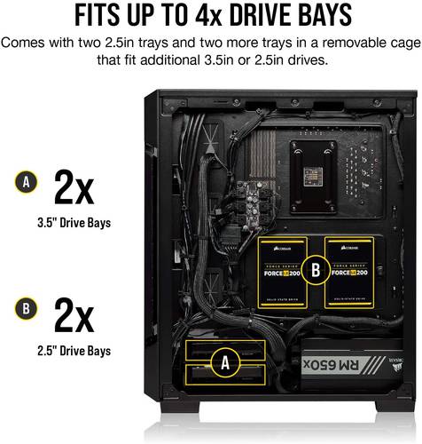 iCUE 220T RGB Airflow Tempered Glass Mid-Tower Smart Case — Black