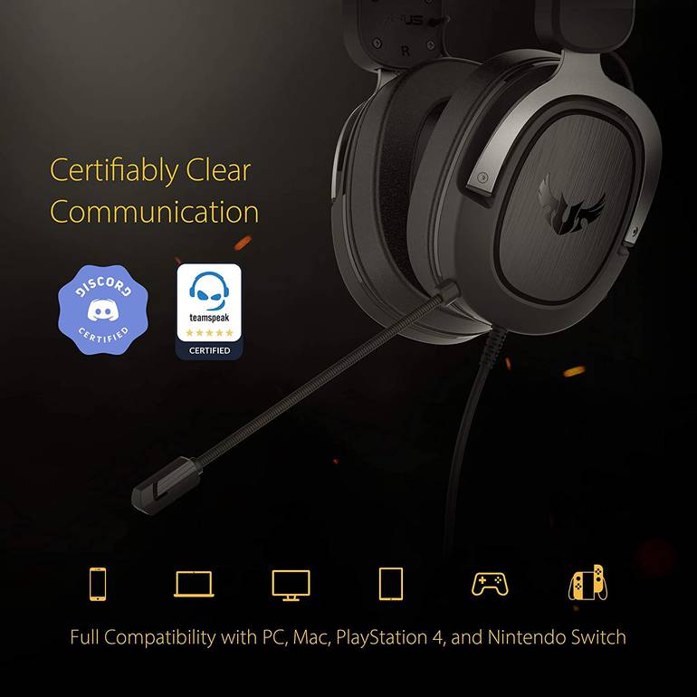 ASUS TUF Gaming H3 3.5mm Connector Circumaural Gaming Headset