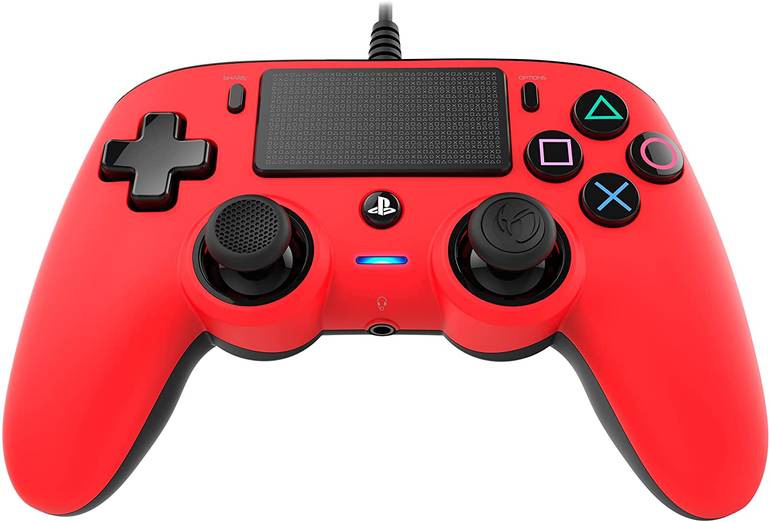 Nacon Wired Compact Controller - PS4 Red
