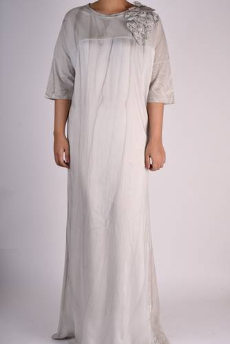 LONG DRESS HALF SLEEVES