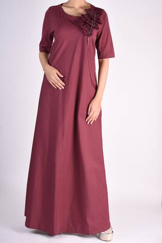 LONG DRESS HALF SLEEVES