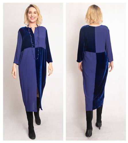 LONG VELVET DRESS