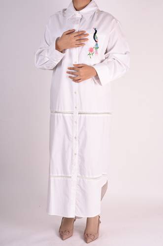 LONG DRESS FULL SLEEVES WHITE