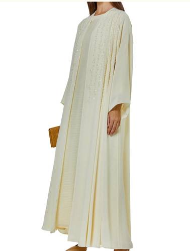 Abaya with crape Dress