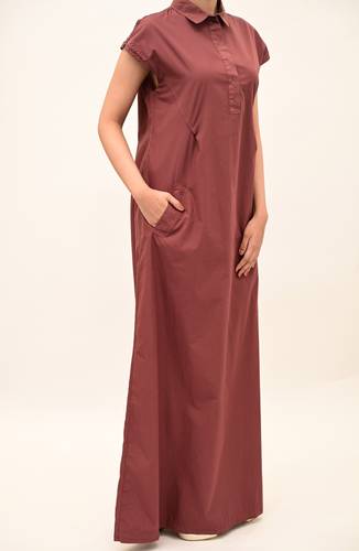 LONG DRESS SHORT SLEEVES 