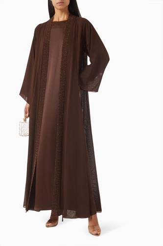 Abaya Brown With Dress