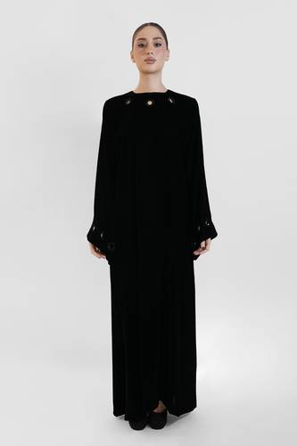 Black Velvet Circle Cutouts