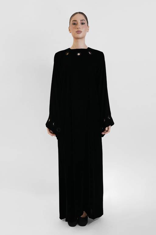 Black Velvet Circle Cutouts