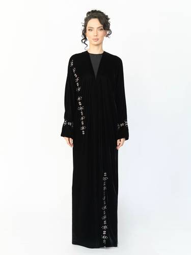 Velvet Silver Embroidered