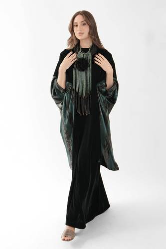 Emerald Velvet Dress