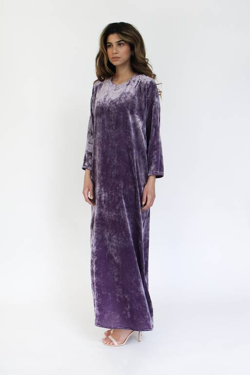 Light Purple Velvet Dress
