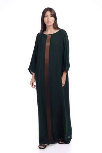 Dark Olive Silk Crepe 