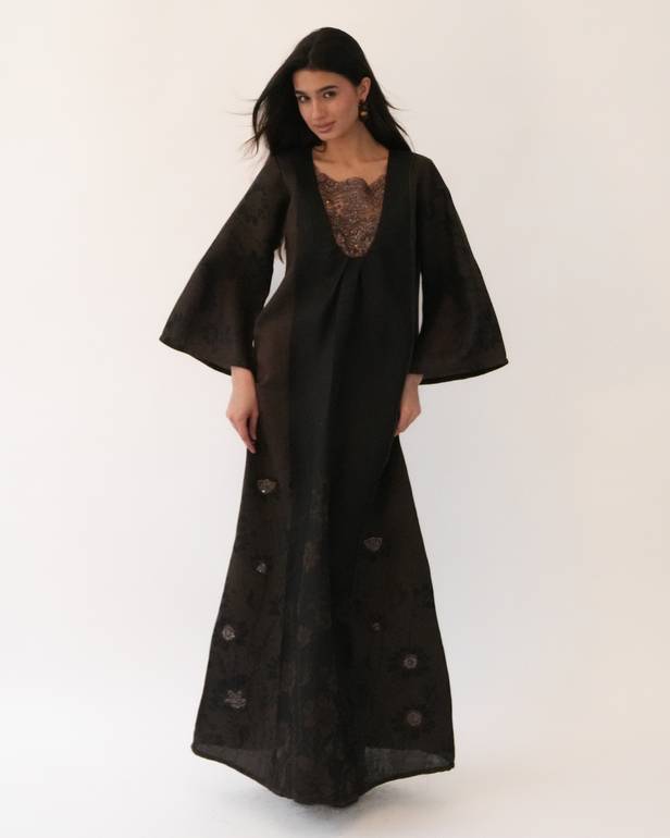 Linen with Embellishment   