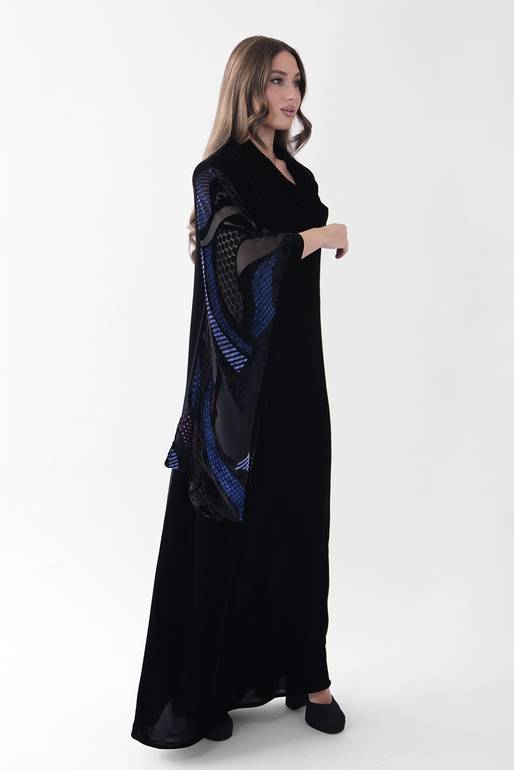 Patterned Sleeve Dress