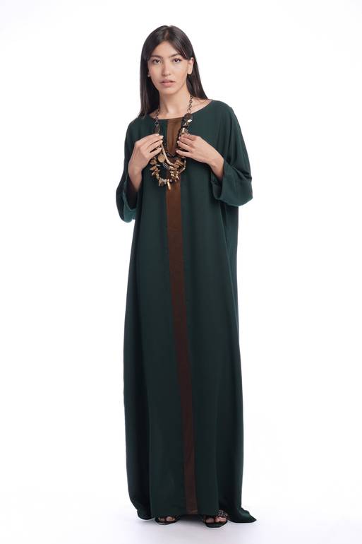 Dark Olive Silk Crepe 