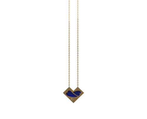 Neclace Small Heart LAPIS