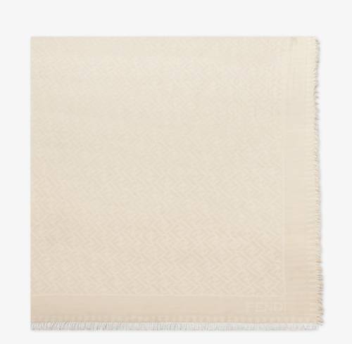 Fendi FF Motif Fringed Shawl