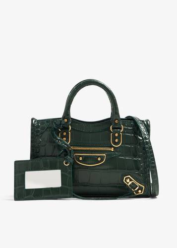 Balenciaga -حقيبة ميتاليك إيدج سيتي نانو