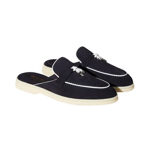 Summer charms walk mules suede Navy blue