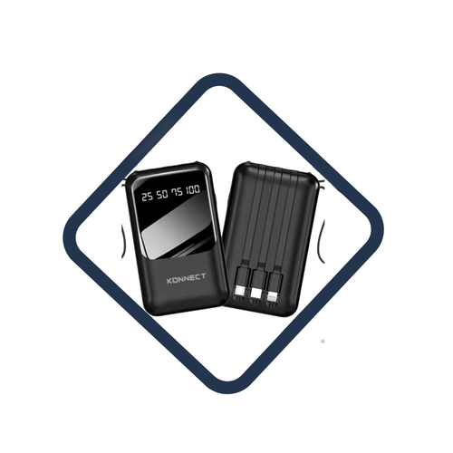 KONNECT - باور بانك 22000 MAH ب4  كيبل مدمجه 