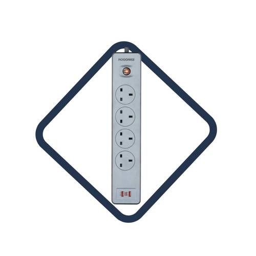 موج ماكس-توصيلة كهرباء 3 متر 4 منافذ