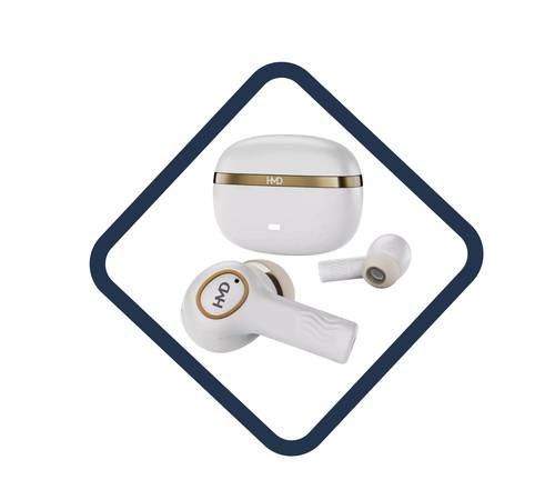 HMD DUB X50 Pro- سماعه  بلوتوث ‏  - ابيض 