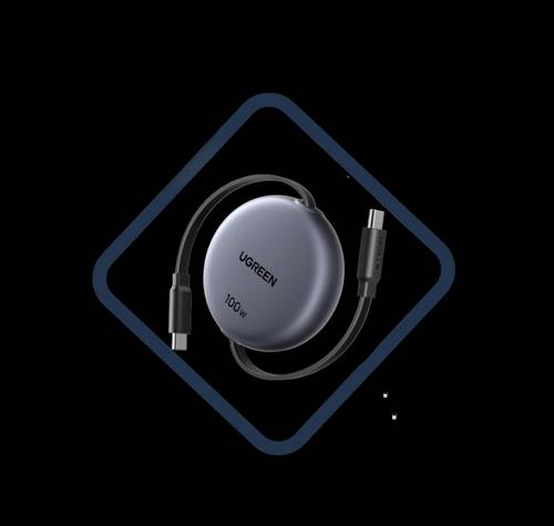  UGREEN Nexode -  كيبل قابل للسحب USB-C بقوة 100 واط