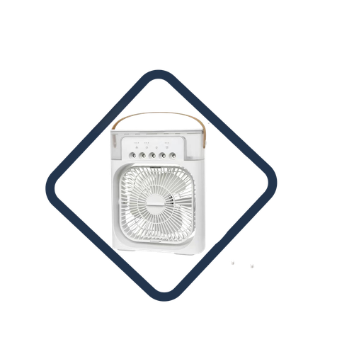 RUAY  - مروحة رذاذ الماء، سعة 600 مل، مروحة رذاذ USB، مروحة تبريد لسطح المكتب، مروحة مكتب مع بخاخ  تبريد هواء محمولة قابلة لإعادة الشحن مع رذاذ الماء والعطر