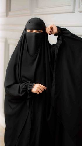 خمار سادة قماش ندى اسود