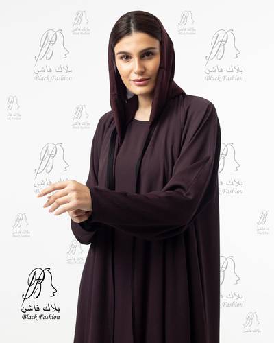 عباية كلوش بطرحة بساتر عباية ممكن تغير الون حسب الطلب عند كتابت الون في الملاحظات
