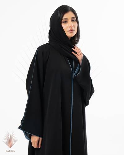 عباية بطرحة بسحاب ممكن اختيار اي لون من كتابة رقم الون في الملاحظات
