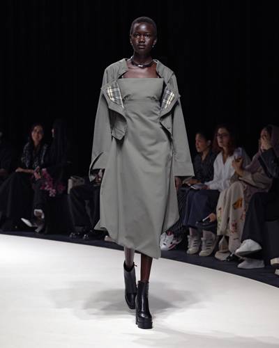 Asymmetrical Dress With Jacket