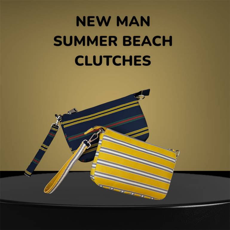 NEW MAN SUMMER BEACH CLUTCHES