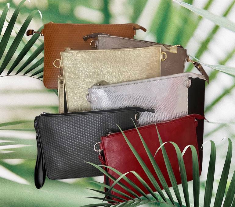 Leather Clutch Essential Color