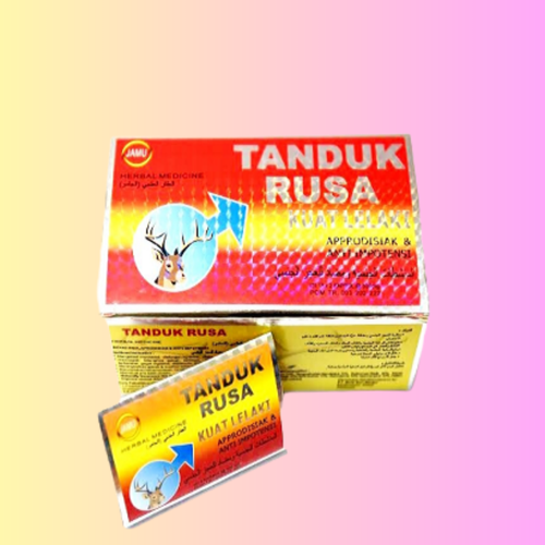كبسولات قرن الغزال Tanduk Rusa العقار العشبي (الجامو) للرجال