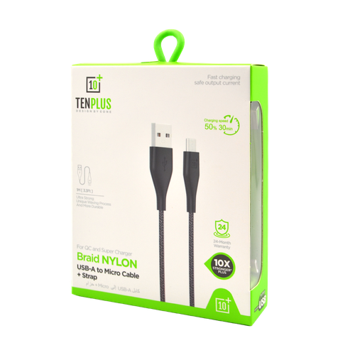 TENPLUS -Micro USB - Cut-resistant fabric