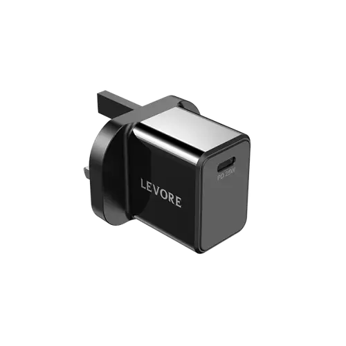 ليفوري شاحن جداري 25 واط USB-C PD - أسود