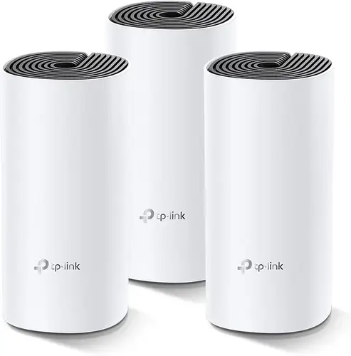 تي بي لينك راوتر  نظام Wi-Fi شبكي للمنزل بالكامل Deco M4 AC1200 عبوة من 3 قطع - أبيض 