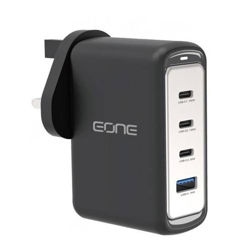 شاحن جداري 100 واط 4 منافذ EONE E120306 يشحن الجوال والايباد والابتوب