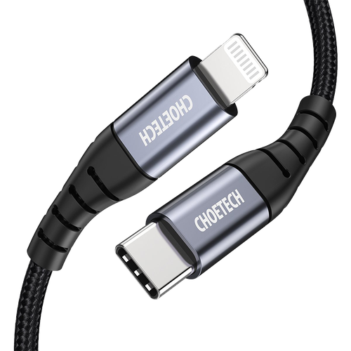 سلك شاحن تشويتيك من Type-C الى آيفون بطول 1.2م معتمد من ابل - اسود