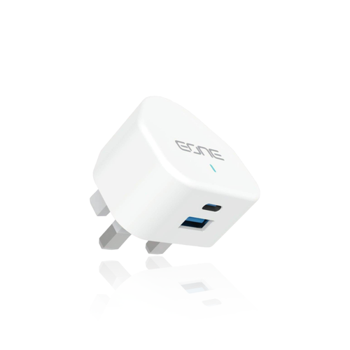 شاحن جداري EONE بقوة 20 واط منفذين PD & usb-A - أبيض 