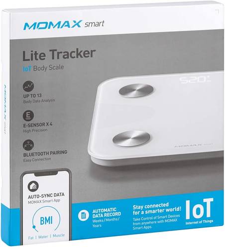 Momax Lite Tracker Iot Body Scale Blue