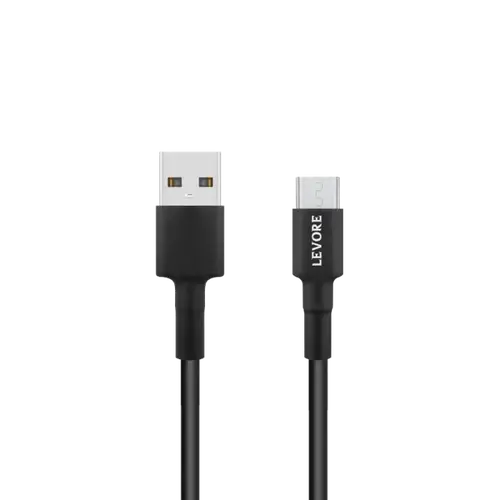 ليفوري كيبل شاحن مايكرو USB بطول 1 متر - اسود