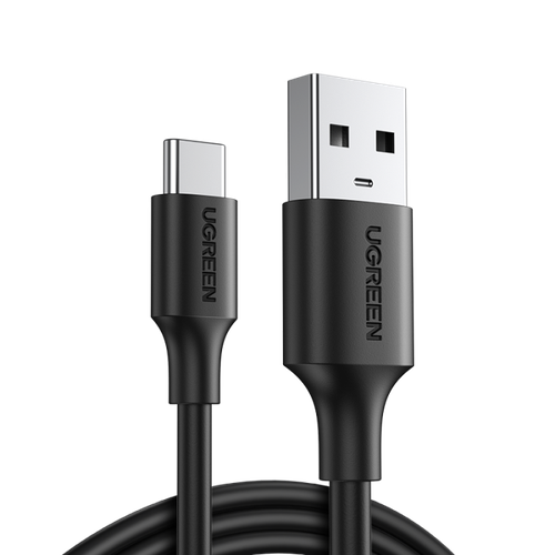 سلك شاحن يوجرين USB إلى USB-C بطول 1 م - أسود
