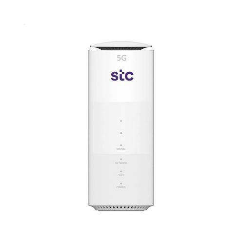 STC راوتر الجيل الخامس 5G MC801A WI-Fi6 AX1800 من زد تي اي يدعم جميع الشبكات - أبيض 