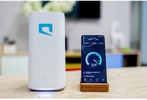 راوتر موبايلي 5G CPE 5 - فائق السرعة 5G CPE5 واي فاي 6 حتى 3600 ميجابت في الثانية - H155-381 - تقنية عالية السرعة - أبيض