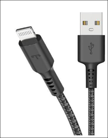 كيبل شاحن ايفون  قماش من Tphone 