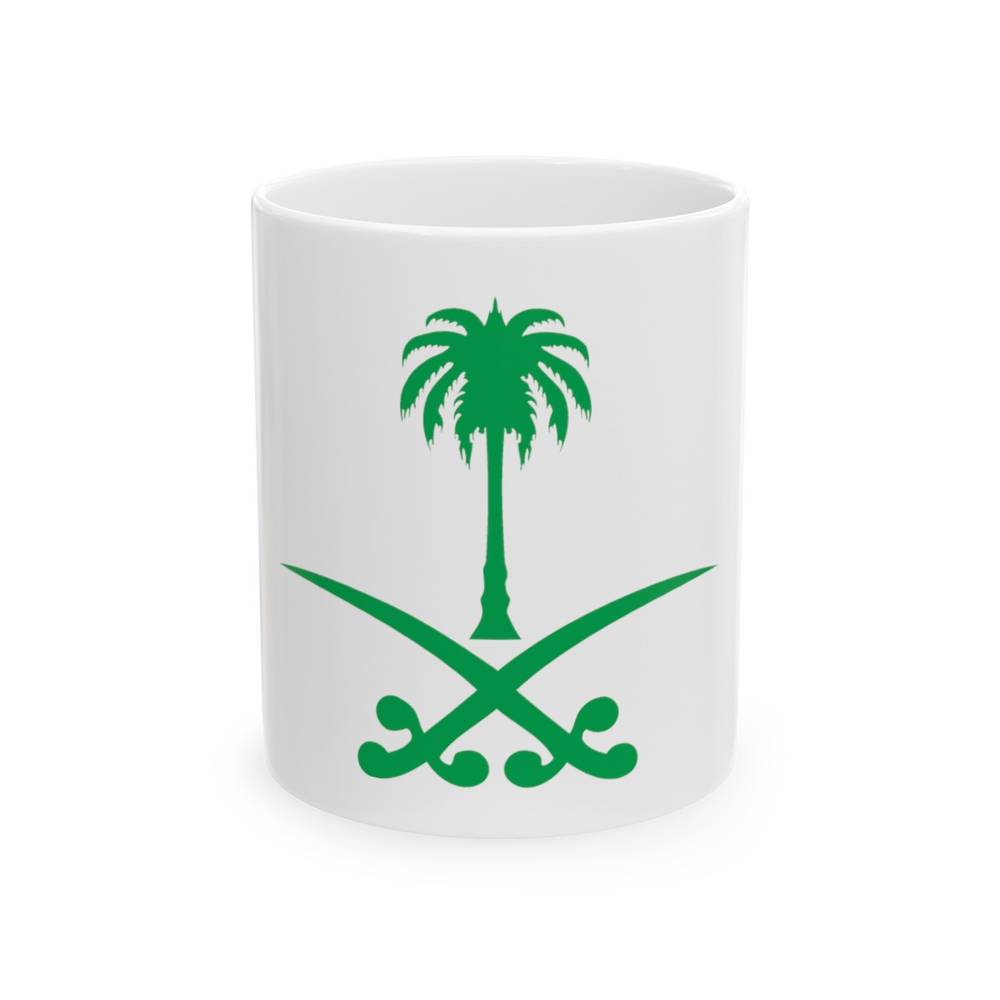 كوب قهوة خزفي أبيض - مطبوع شعارات الدول
